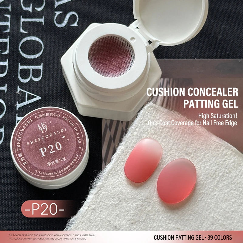 39-Color Air Cushion Patting Gel – Gradient Blush Nail Art
