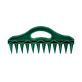 1Pc Durable Handheld Plastic Seeding and Punching Tool, 12 Hole Soil Quick Punching, Gardening Seed Spacing Tool HIP green
