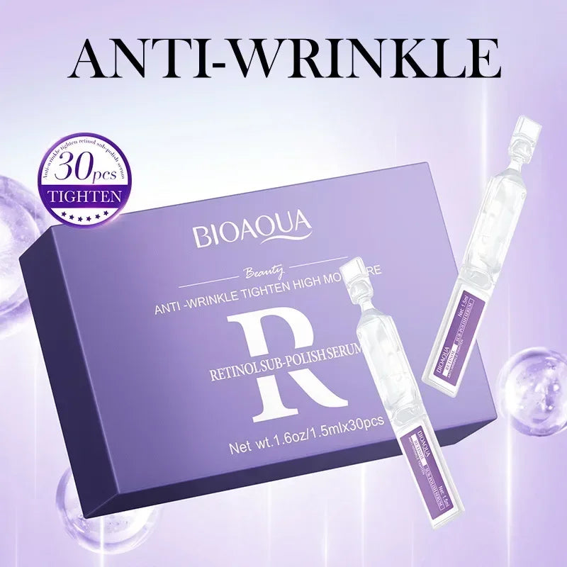 BIOAQUA Retinol Vitamin C Hyaluronic Acid Face Serum 30pc Facial Serum Set HIP