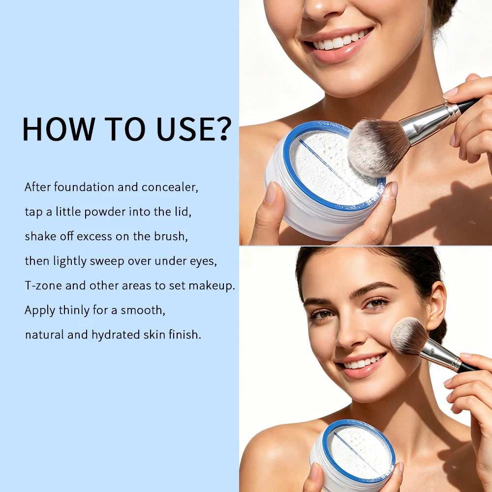 WaterBlur Hydrating Loose Setting Powder Skin Oil Control Matte Hydrating Blurring Loose Finishing Powder Daily Cosmetics HIP