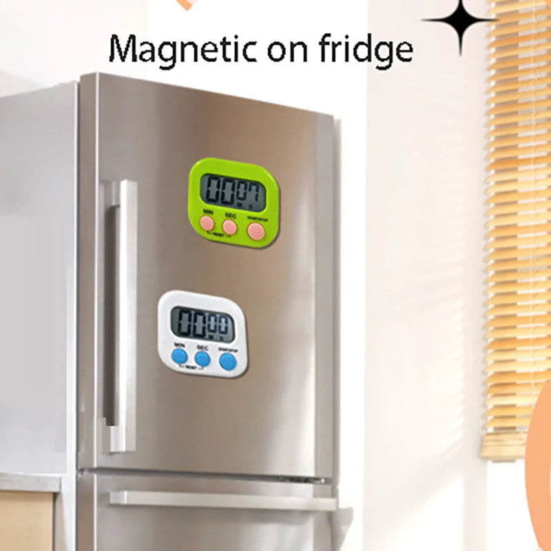 Digital Kitchen Timer 99 Min Countdown – Magnetic & Stand Digital Kitchen Timer HIP
