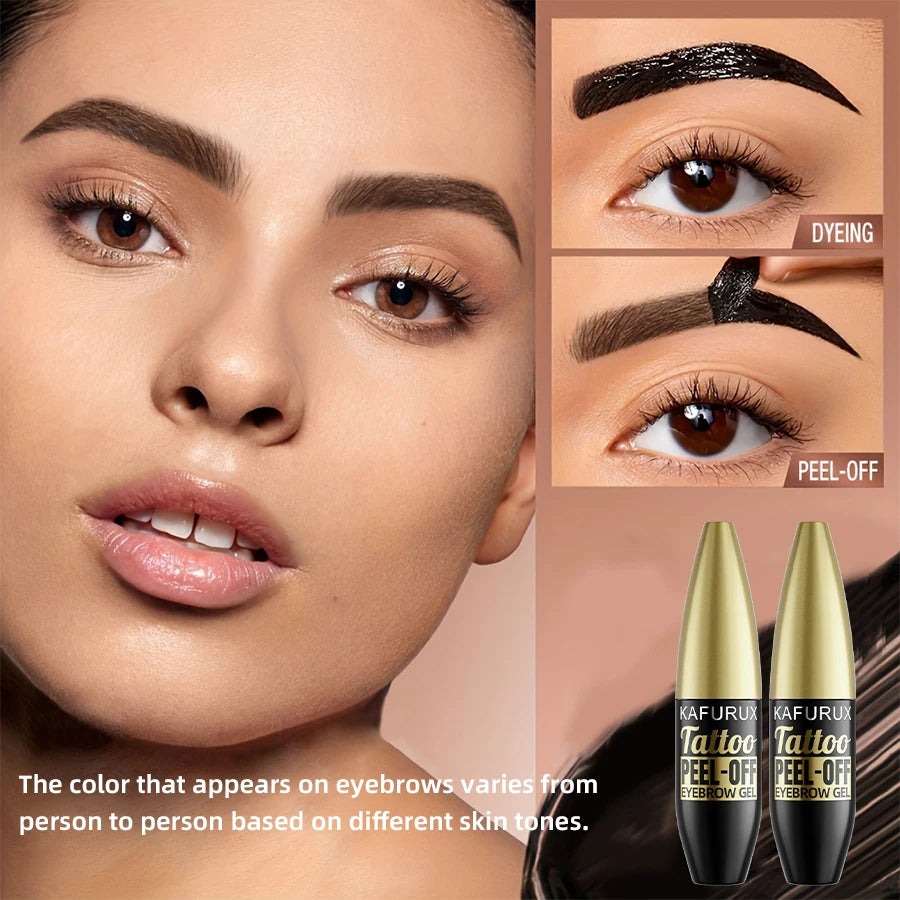 KAFURUX Peel-Off Eyebrow Gel Tint – Waterproof Brow Tint Eyebrow Tint Gel HIP