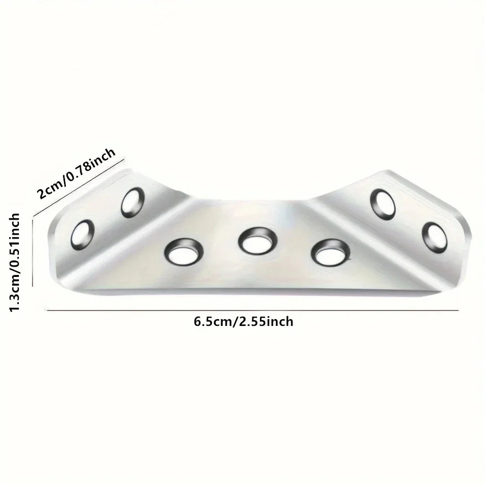 Stainless Steel Right Angle Corner Brackets with Screws Corner Bracket Set HIP