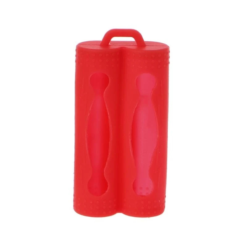 Silicone 18650 Battery Case – 2-Slot Storage Cover Holder Battery Storage Case HIP