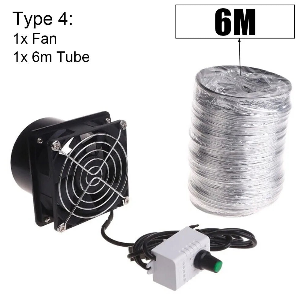 USB Adjustable Speed Exhaust Fan with Duct Pipe – Mini Fume Extractor USB Exhaust Fan HIP Type 4