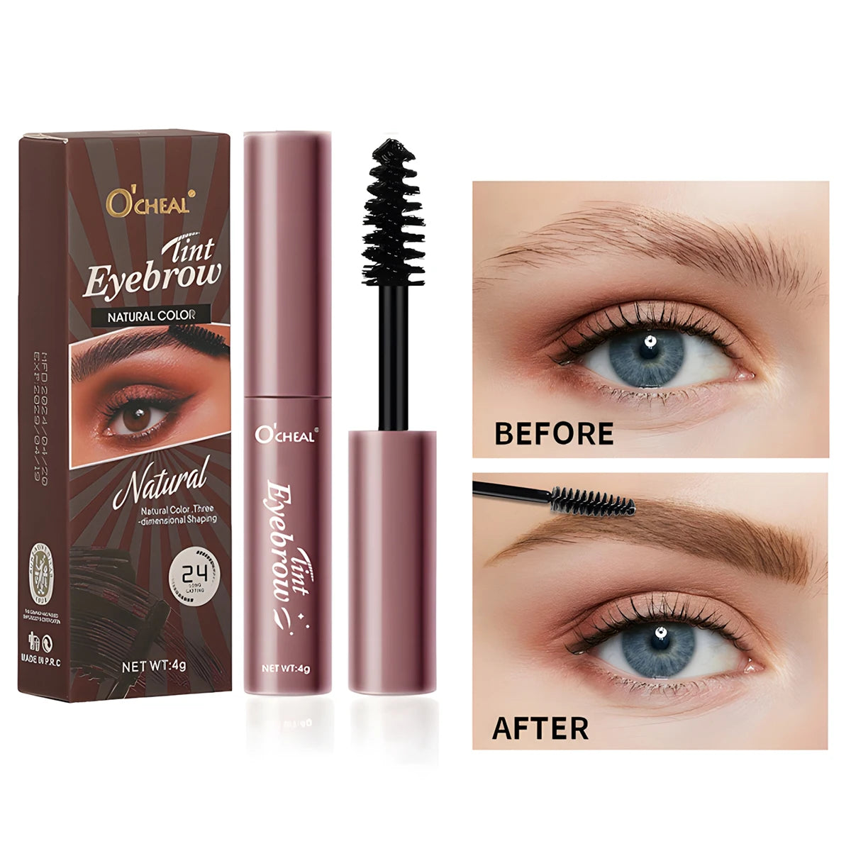 1PCS liquid eyebrow dye wild natural long-lasting setting waterproof and sweat-proof eyebrow liquid eyebrow gel HIP