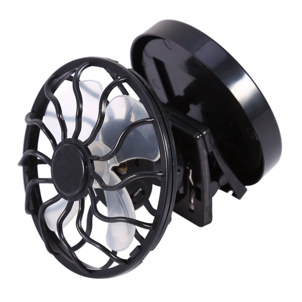 Electric Fan Solar Fan Electric Mini Clip On Solar Fan Air Conditioner Cooling Cell Fan Travel Camping Hiking Cooling Travel Fan HIP