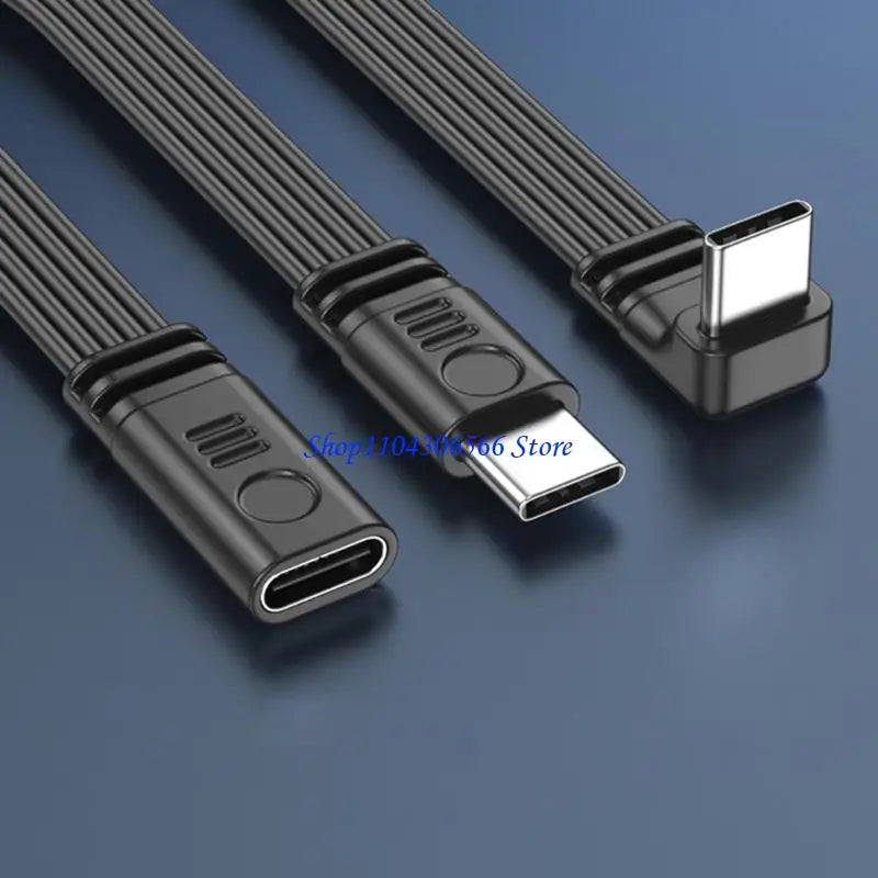 USB-C Adapter Cable 45W 480Mbps – 8 Lengths & 90° Elbow USB-C Adapter Cable HIP