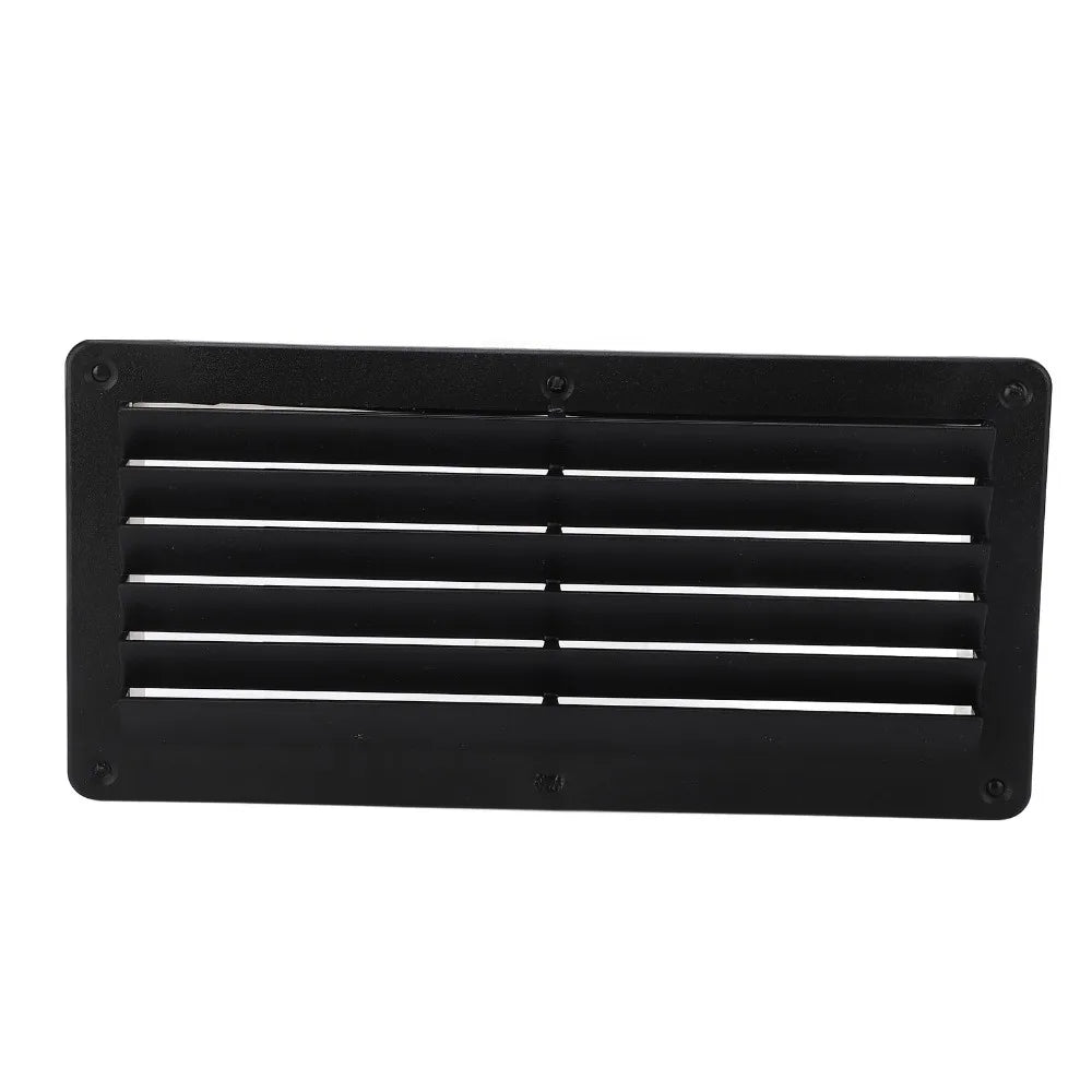 Black RV Air Vent Cover 10.4×5 in – ABS Rectangular Grill Air Vent Cover HIP