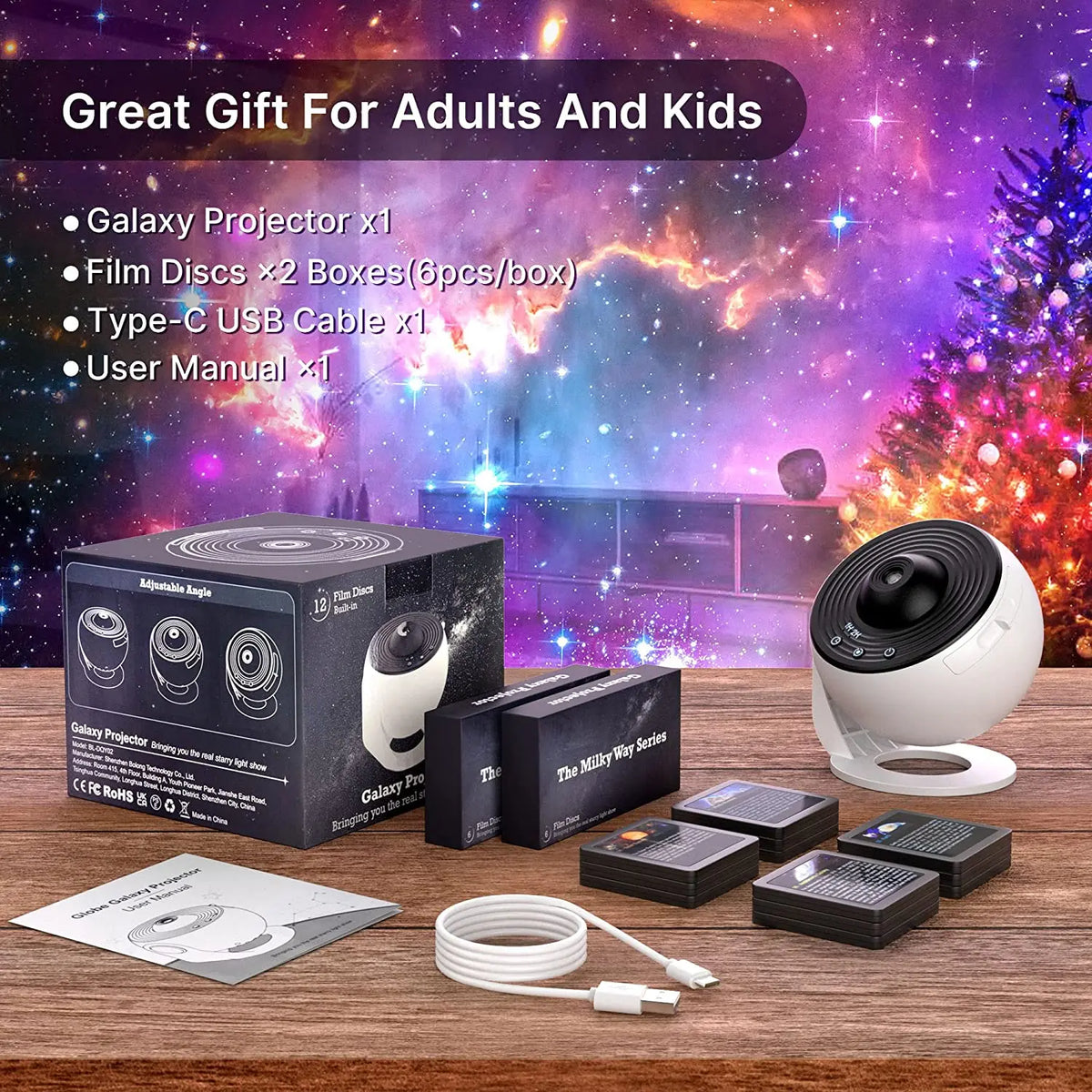 13 in 1 Star Projector, Planetarium Galaxy Projector for Bedroom, Aurora Projector, Night Light Projector for Kids Adults HIP