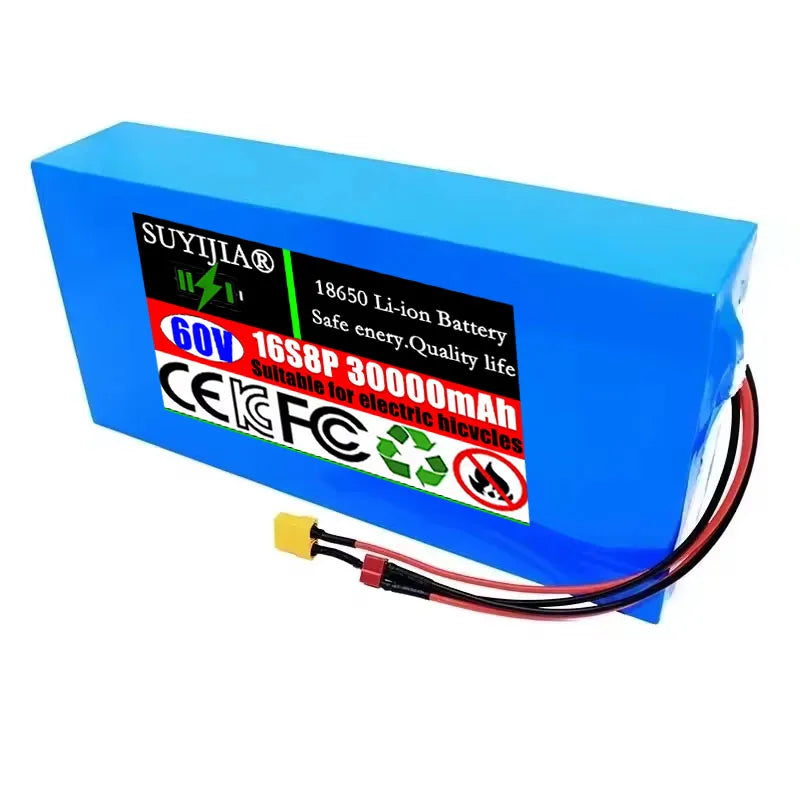 60V 30Ah Lithium-Ion Battery Pack 16S8P Built-In BMS | SUYIJIA Lithium Battery Pack HIP