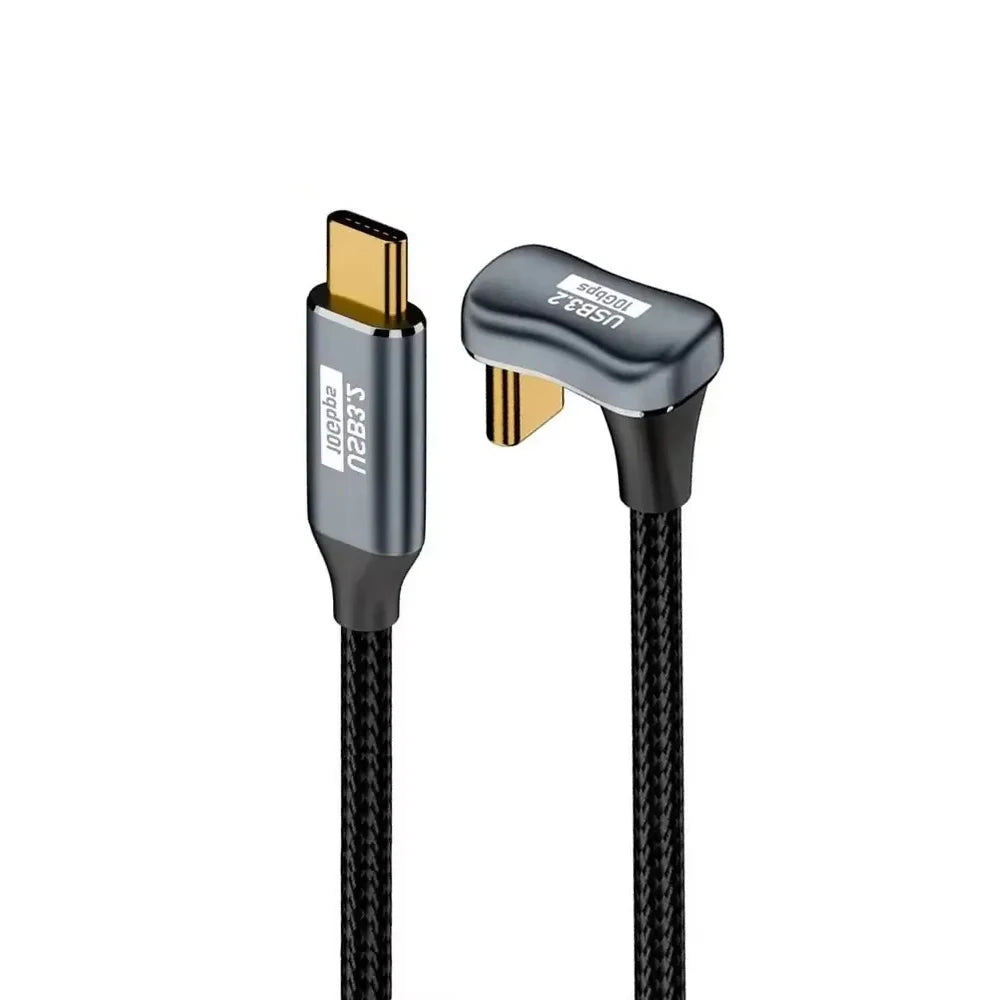 USB-C to USB-C U-Shape Cable PD 100W 10Gbps 4K@60Hz USB-C Cable HIP black 2m
