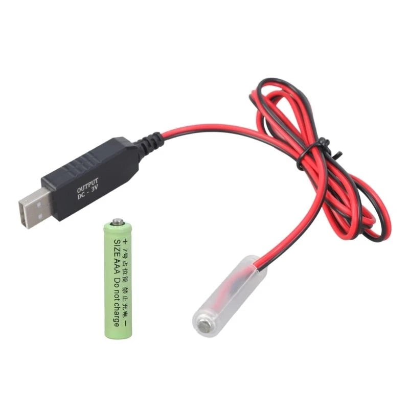 USB 5V to 3V Battery Eliminator Power Supply Cable Battery Eliminator Cable HIP