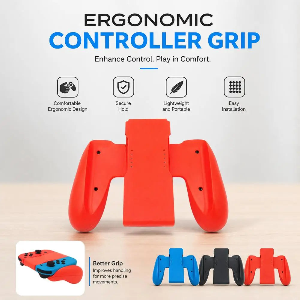 Comfort Hand Grip for Switch Joy-Con Controllers, Non-Slip Soft Touch Handle Bracket for Switch Joy-Con Portable Controller Grip HIP