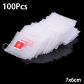 100-Pack Nylon Empty Tea Bags with String – Heat-Sealable Tea Filter Bags HIP Teabags