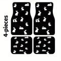 4-Piece Rabbit Print Car Floor Mats – Universal Fit | HIP Car Floor Mats HIP 1 one size