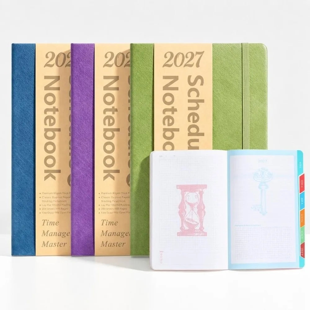 2027 A5 PU Leather Planner Notebook – Daily & Monthly Planner Notebook HIP