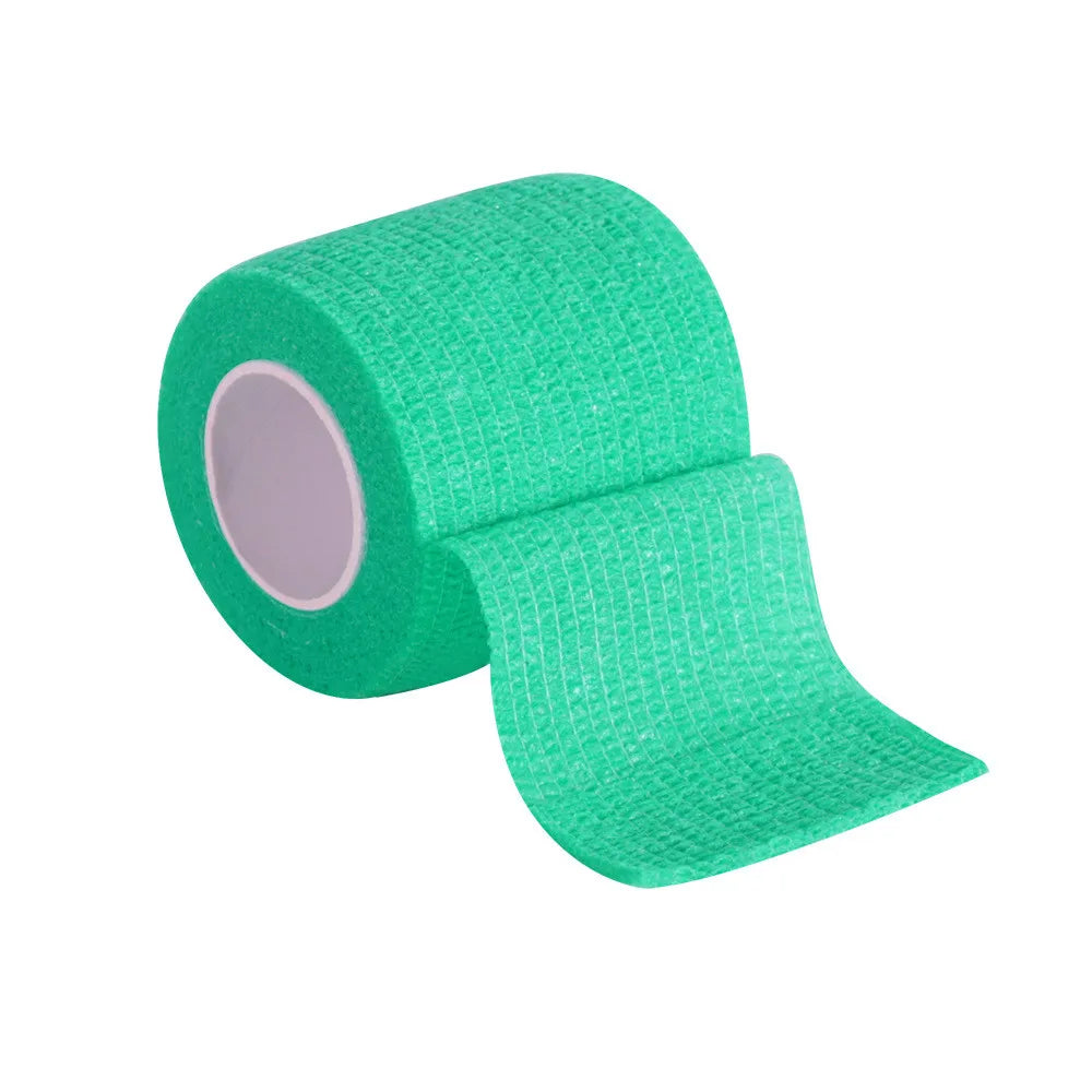 8-Color Elastic Self-Adhesive Gauze Bandage – Sports Wrap Sports Bandage Wrap HIP Green 5cm x 4.5m