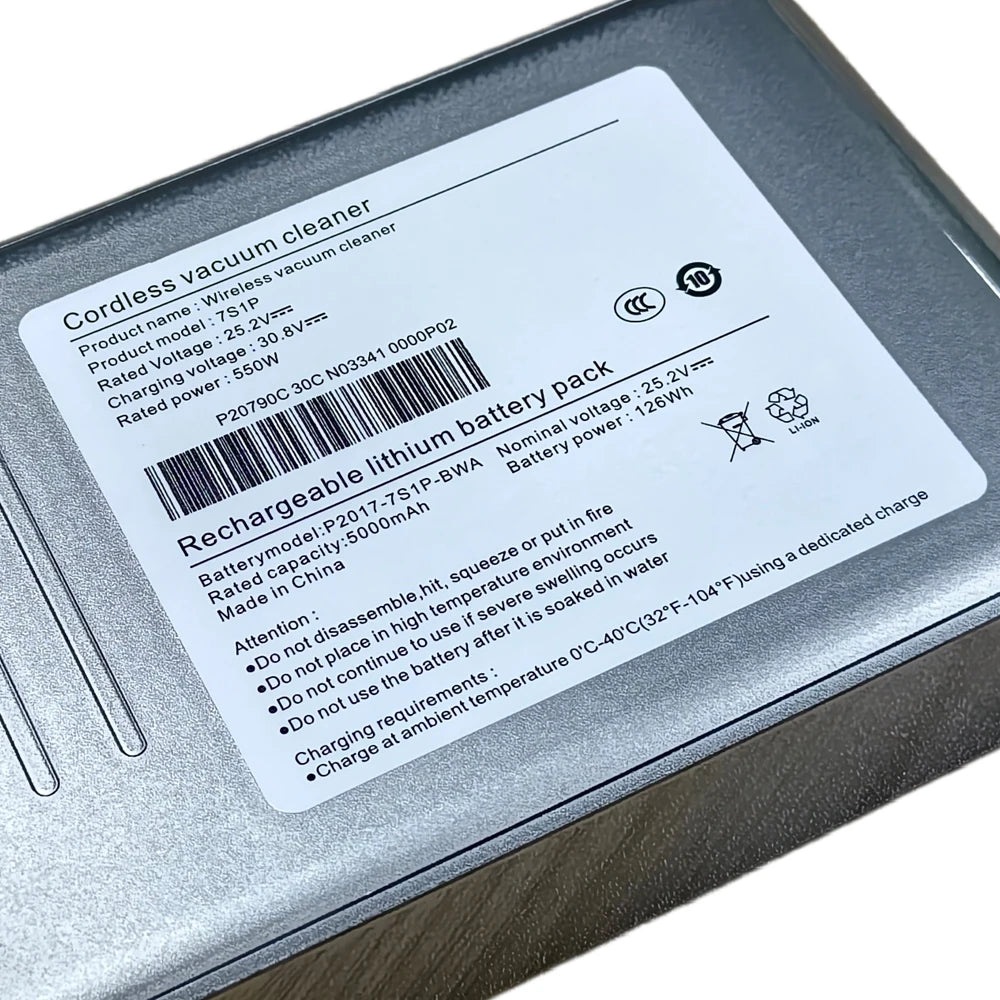 5000mAh Replacement Battery for Dreame T10 T20 Vacuum | 25.2V Vacuum Replacement Battery HIP