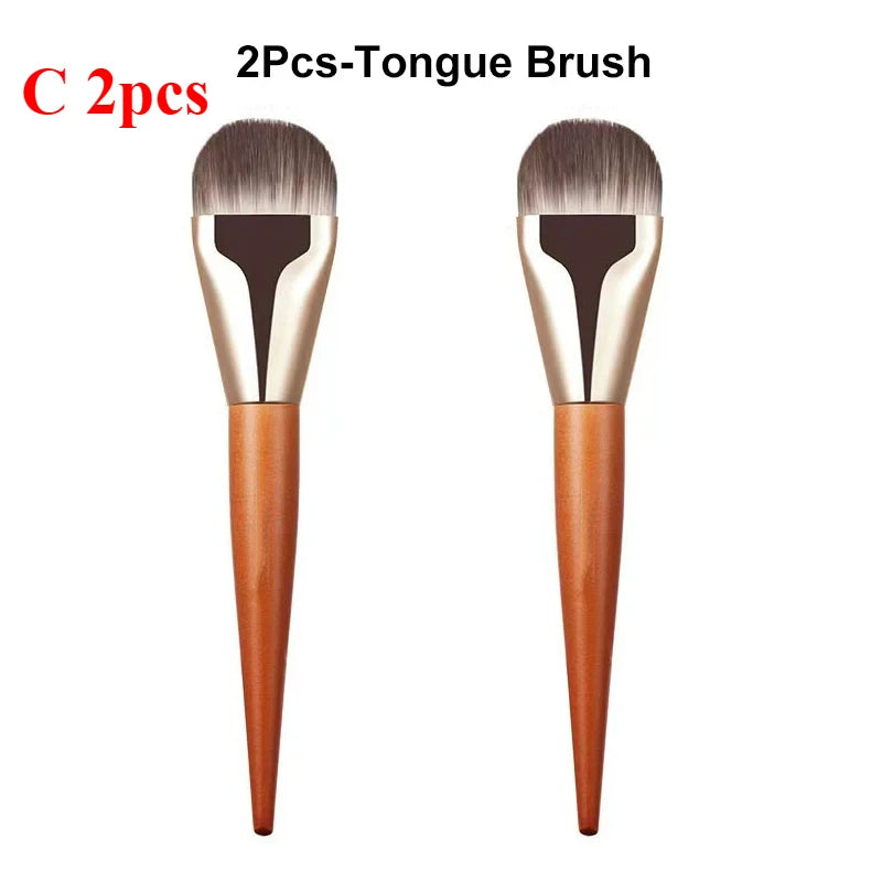 RUZOFO Super Thin Foundation & Concealer Brush – 1/2/3 Pc Foundation Makeup Brush HIP C704-C 2pcs