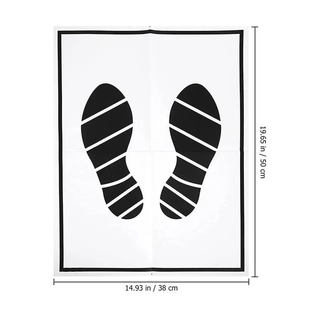 25/50/100 pcs Disposable Car Foot Mats Portable Paper Vehicle Foot Pads For Protection Disposable Car Mat Paper Anti-dirty Mat HIP