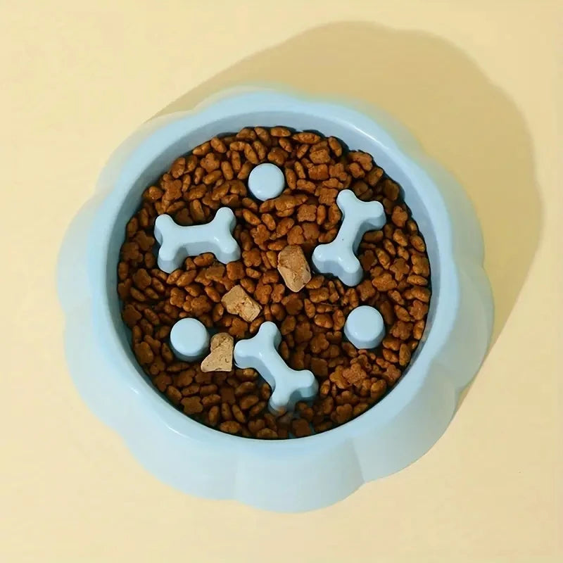 Anti-Choking Slow Feeder Dog Bowls, 1Pcs Set - Non-Slip, DurablePlastic Food & Water Dishes For Small To Medium Dogs HIP