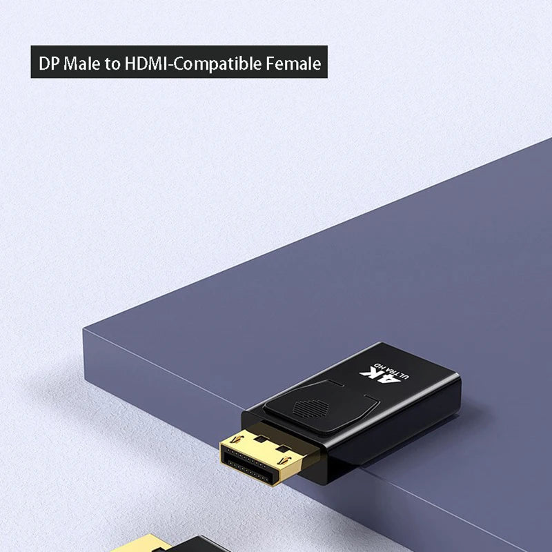 4K DisplayPort to HDMI Adapter | Audio & Video Converter Display Adapter HIP