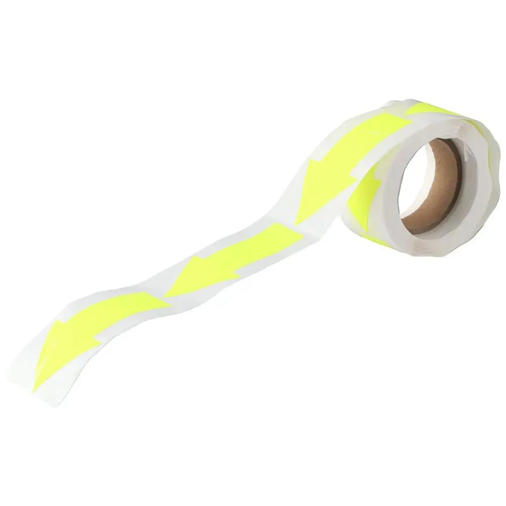 150-Pack Yellow Arrow Floor Tape Stickers | Self-Adhesive Floor Sign Stickers HIP