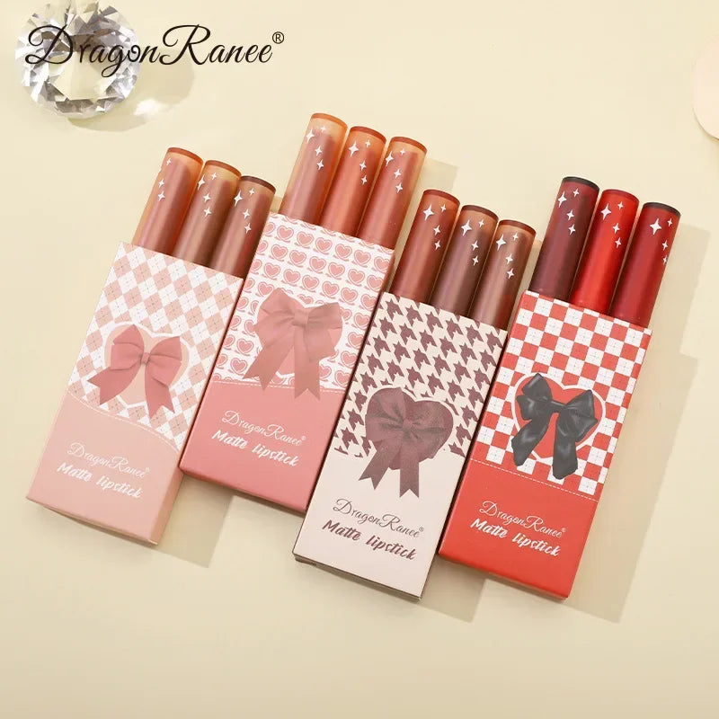1/3pcs Nude Lipstick Crayon Long Lasting Matte Lipstick Pencil 24 Hours Waterproof Set Lip Moisturizer Colouring Lip Tint Stick HIP
