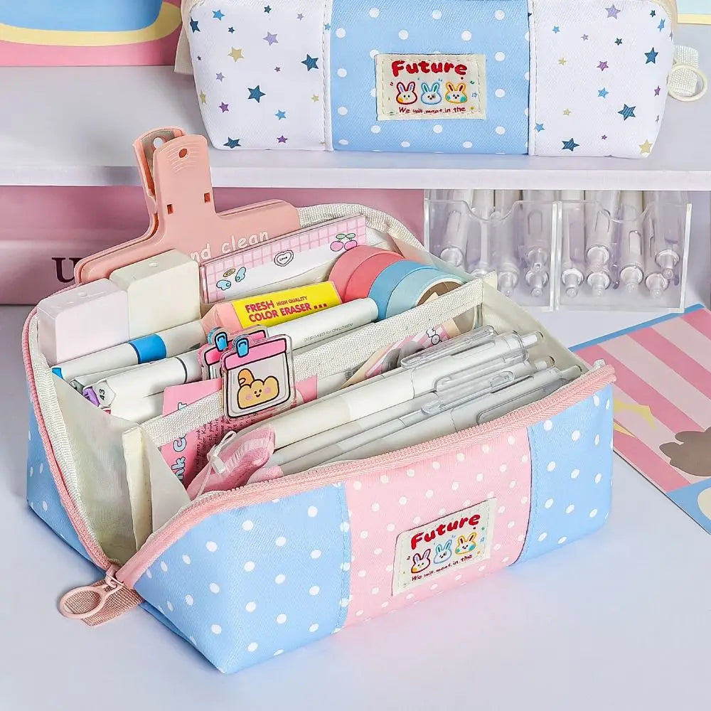 Dopamine Pencil Case – Large Capacity Multi-Compartment Bag Pencil Case HIP