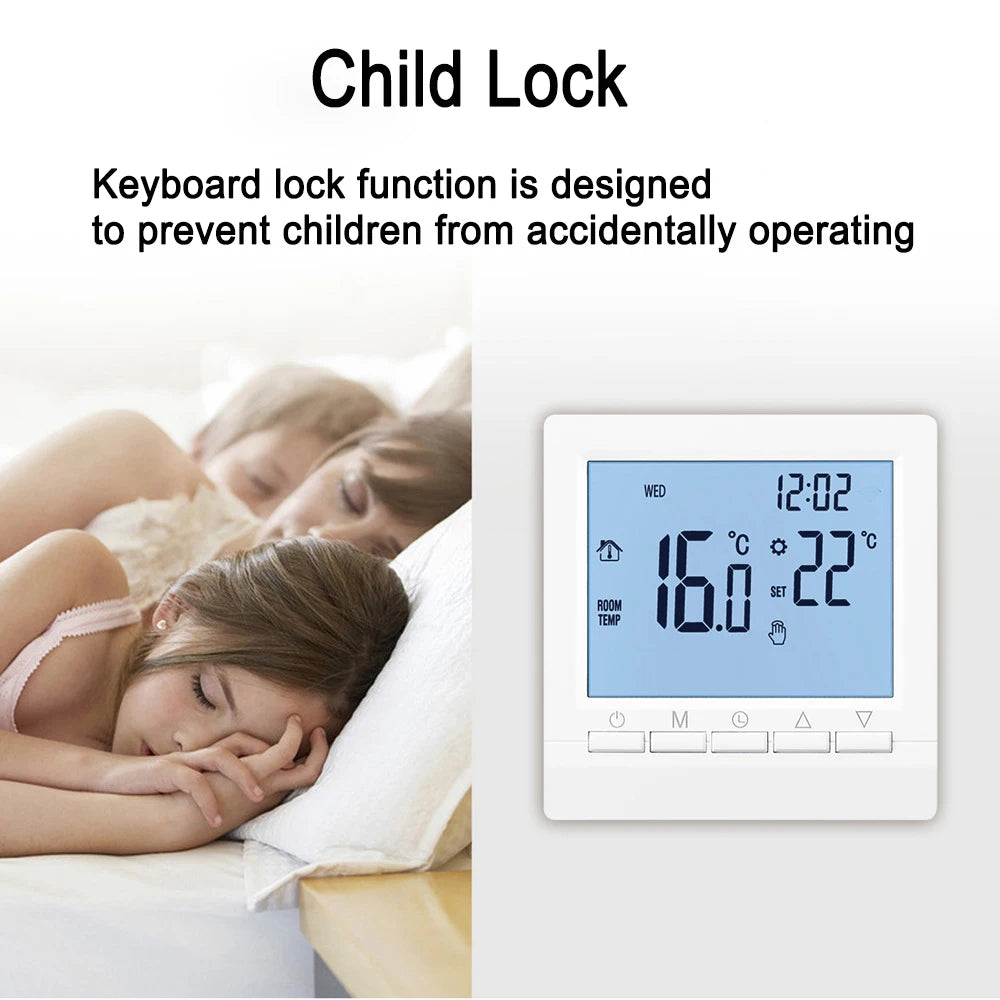 Programmable Smart Thermostat – Gas Boiler & Floor Heating Programmable Thermostat HIP