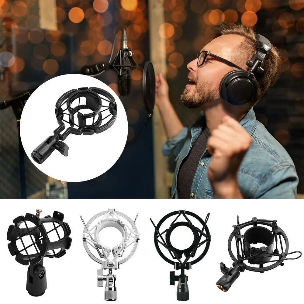 Universal Microphone Shock Mount – Studio Recording Bracket Mic Shock Mount HIP