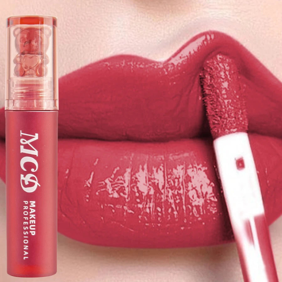 12 Color Moisturizing Sexy Lip Gloss Lasting Plump Lip Glow Oil Tinted Matte Lip Glaze Velvet Liquid Lipstick Red Lip Makeup Red HIP