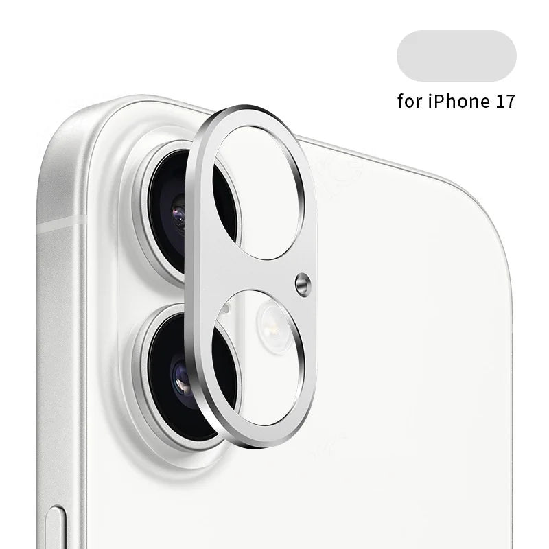 iPhone 17 16 Pro Max Air Metal Camera Lens Protector Bezel Camera Lens Protector HIP 17 Silver 1PC