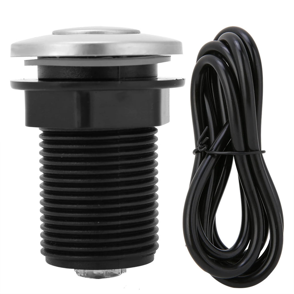 Self lock Air Switch Garbage Scrap 32mm Air Switch Automatic Selflock Button Pneumatic Air Hose Kit HIP Default Title