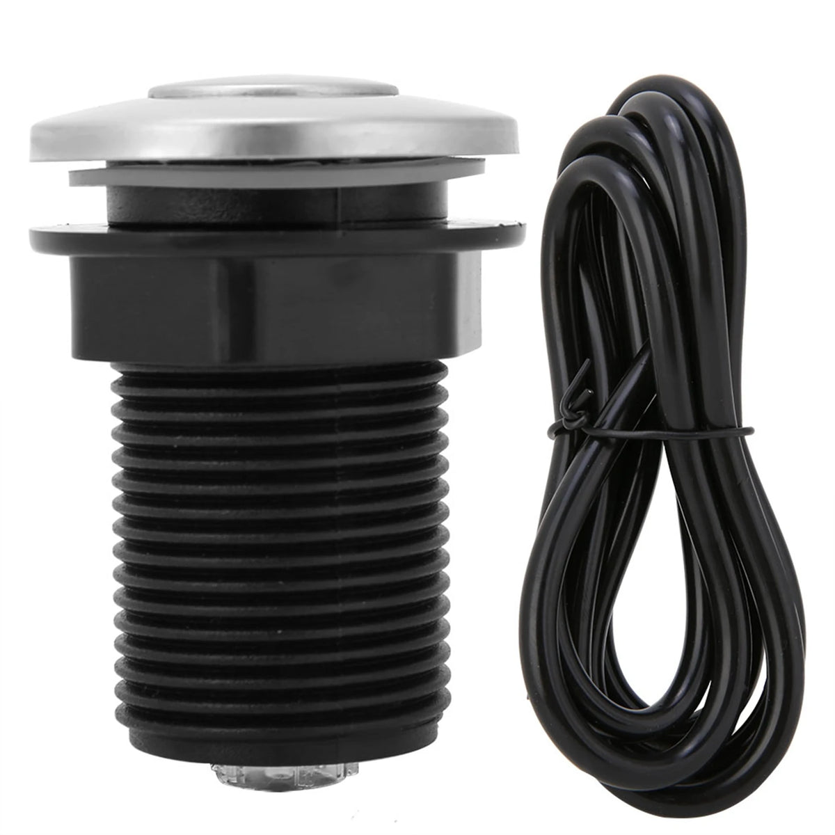 Self lock Air Switch Garbage Scrap 32mm Air Switch Automatic Selflock Button Pneumatic Air Hose Kit HIP Default Title