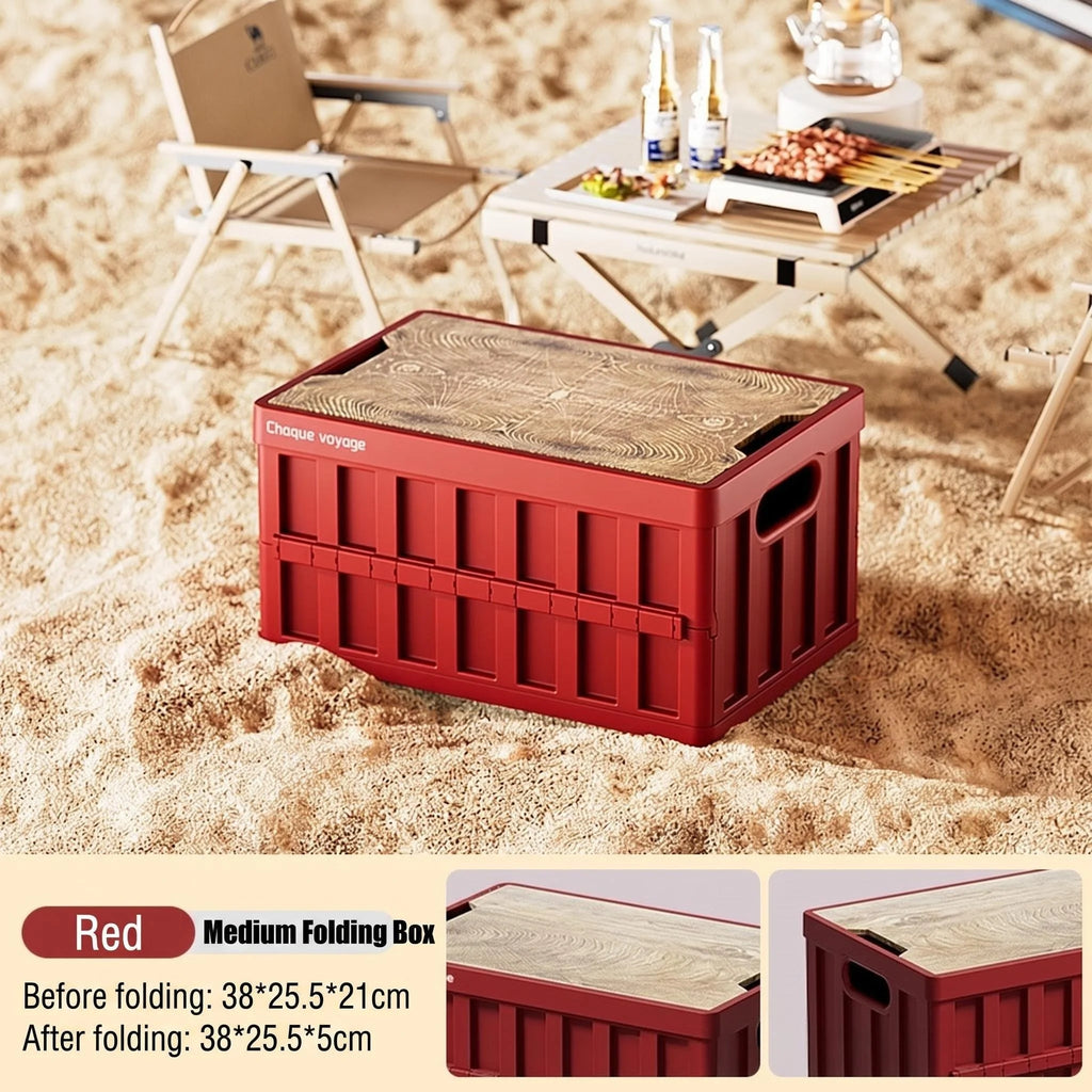 Foldable Storage Box – Camping, Car Trunk & Home Organizer Foldable Storage Box HIP Red small size