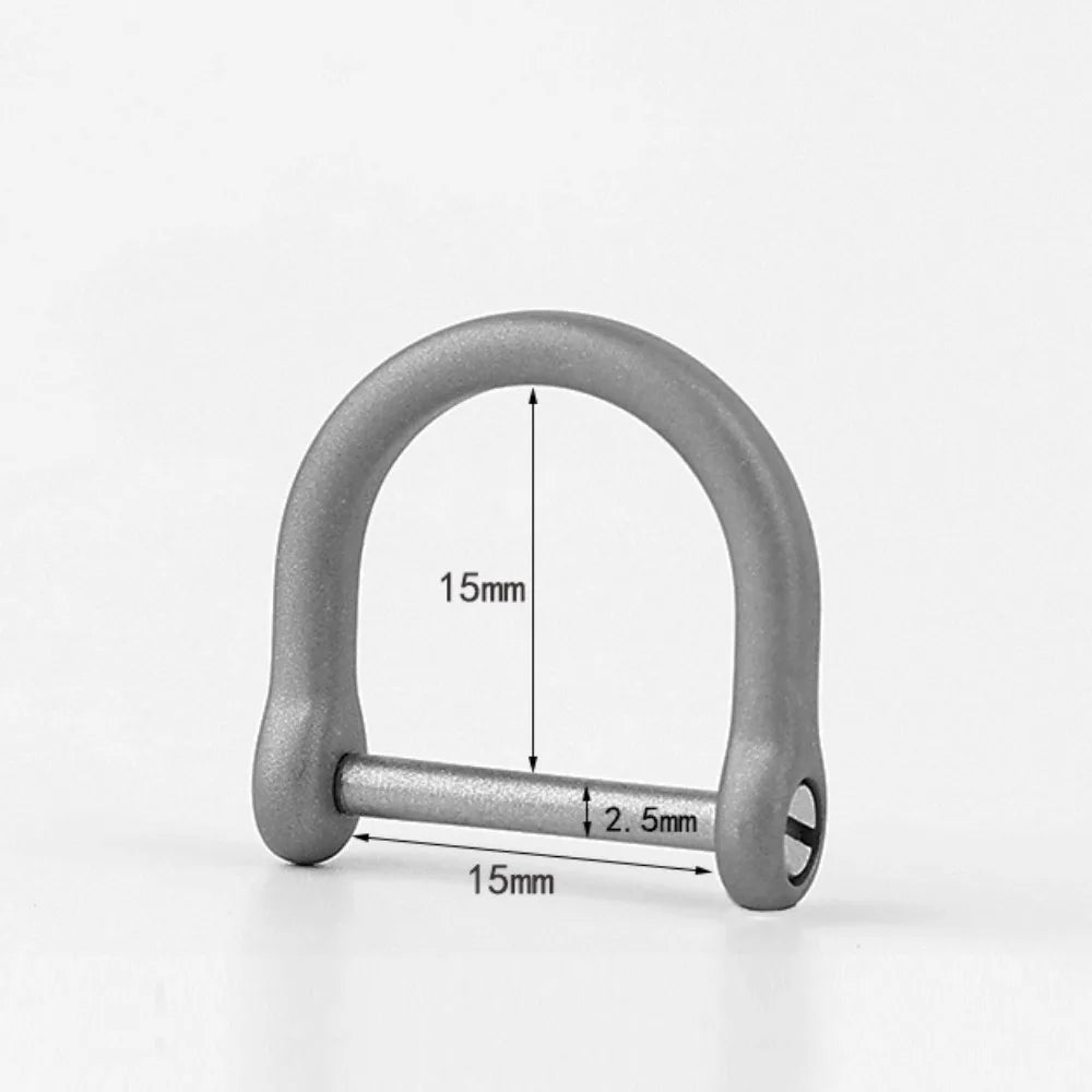 Titanium Alloy Horseshoe Buckle Shackle Key Ring – 10 Styles Titanium Shackle Buckle HIP