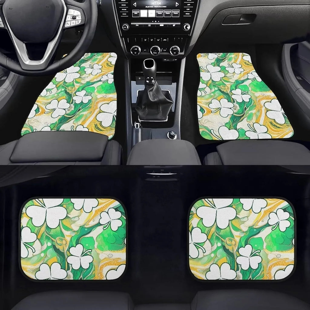 4-Piece Clover Car Floor Mats – SUV & Truck Carpet Protection Car Floor Mats HIP