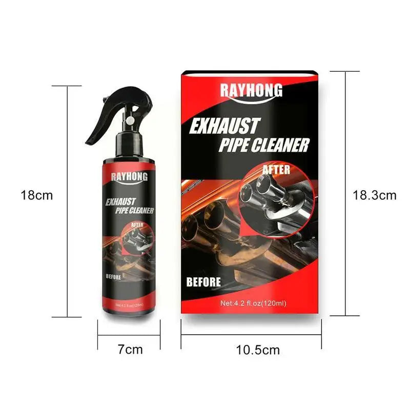 120ml Car Exhaust Pipe Cleaner Kit Multi-Purpose Metal Pipe Derusting Spray Rust Remover Car Motorcycle Maintenance HIP
