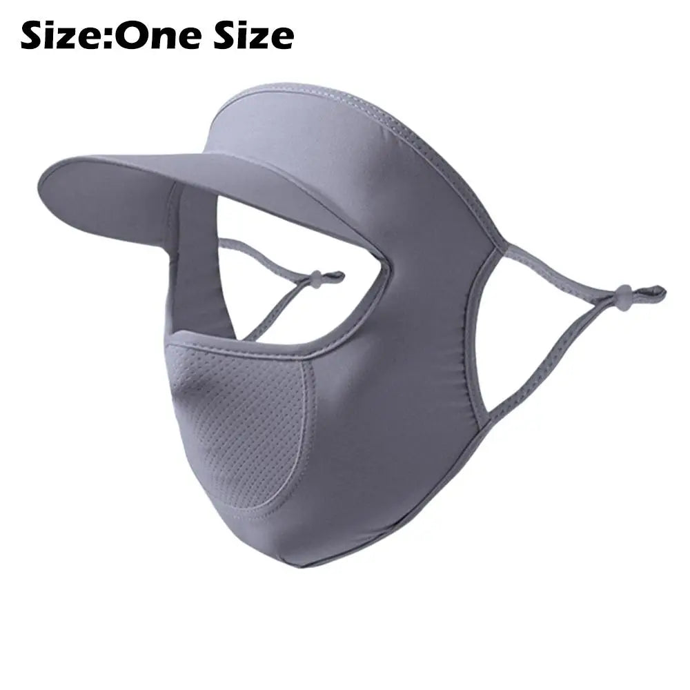 Ice Silk UV Full Face Mask & Neck Scarf – Cycling Sun Cover Sun Protection Mask HIP