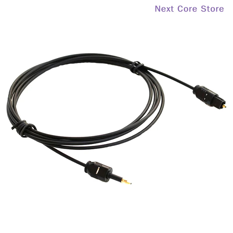 Toslink to Mini 3.5mm Optical SPDIF Audio Cable 1.96Ft Optical Audio Cable HIP