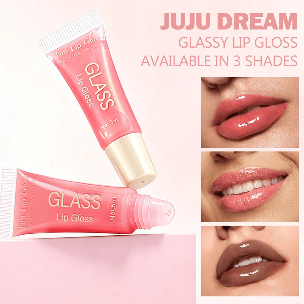 JUJU Dream Crystal Lip Balm & Gloss – Hydrating Lip Oil Lip Gloss Oil HIP