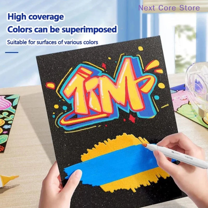 Fine-Point Acrylic Marker Set | 12–120 Colors, Washable Ink Acrylic Marker Set HIP