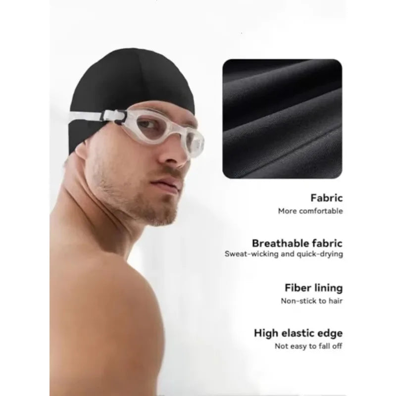 Ultra Thin Swim Cap – Elastic Ear Protection for Men & Women Swim Cap HIP