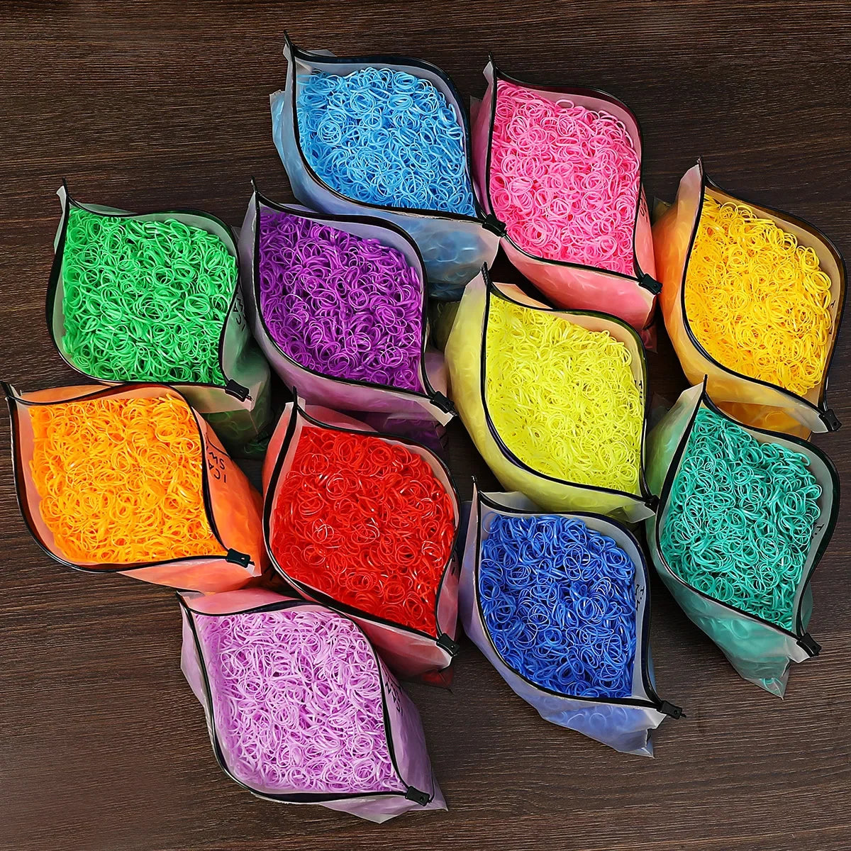 1000-Pc Colorful Mini Elastic Hair Ties for Girls & Kids Kids Hair Ties HIP