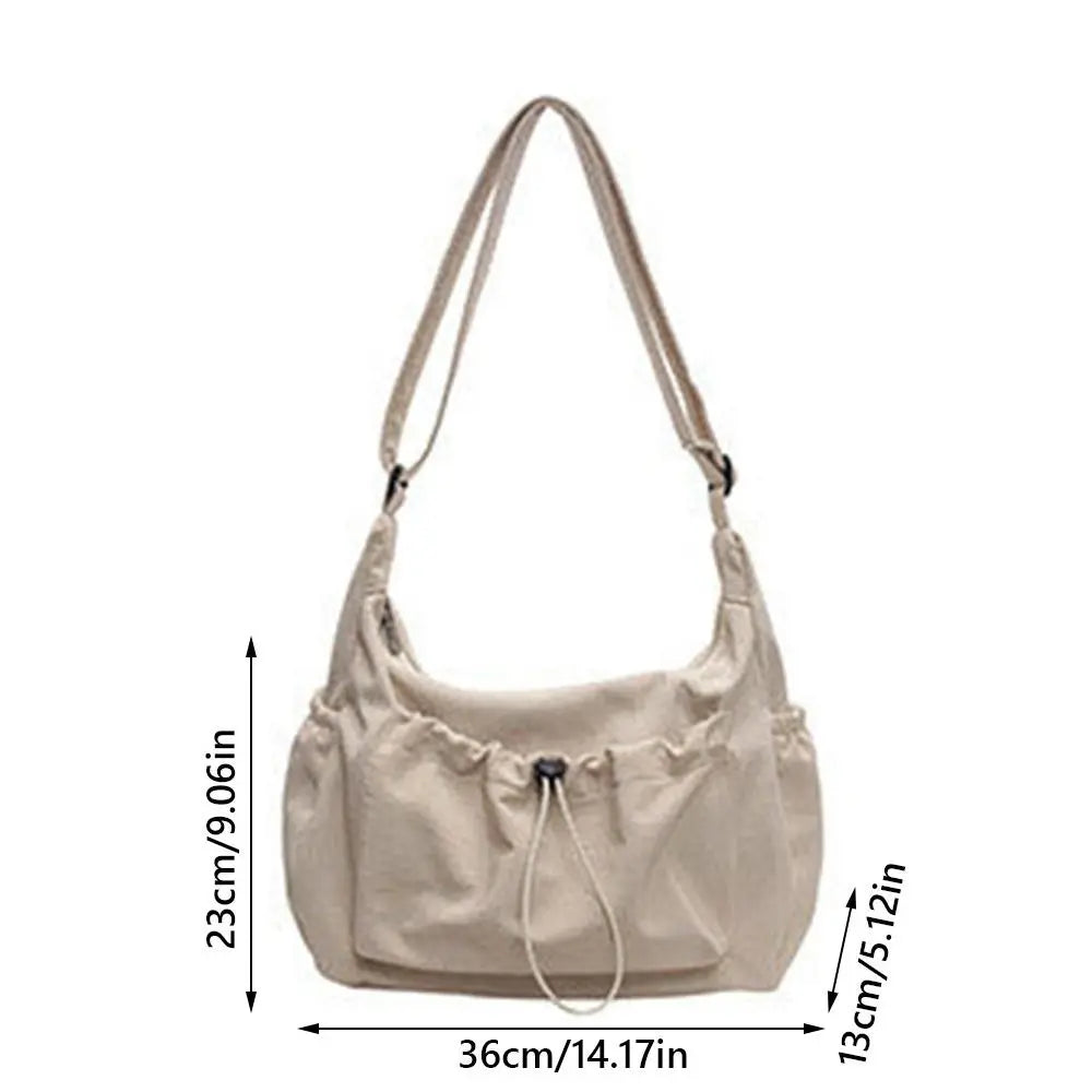 Korean Nylon Shoulder Bag – Lightweight Large Capacity Crossbody Nylon Shoulder Bag HIP