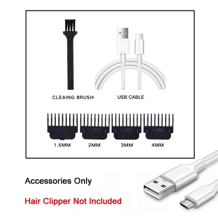 USB Rechargeable Electric Shaver & Pet Hair Clipper Electric Shaver Trimmer HIP Parts