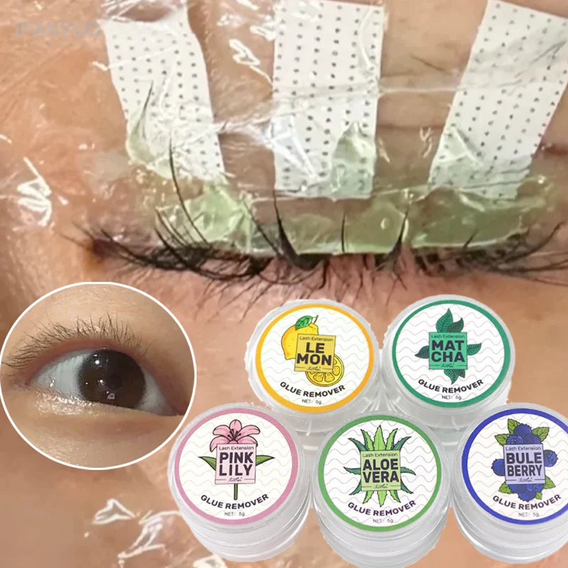 Multi Scent Eyelash Glue Remover Cream Fruit Floral Fragrance Lash Extension Removal Balm Gentle Adhesive Clean For Beauty Salon HIP