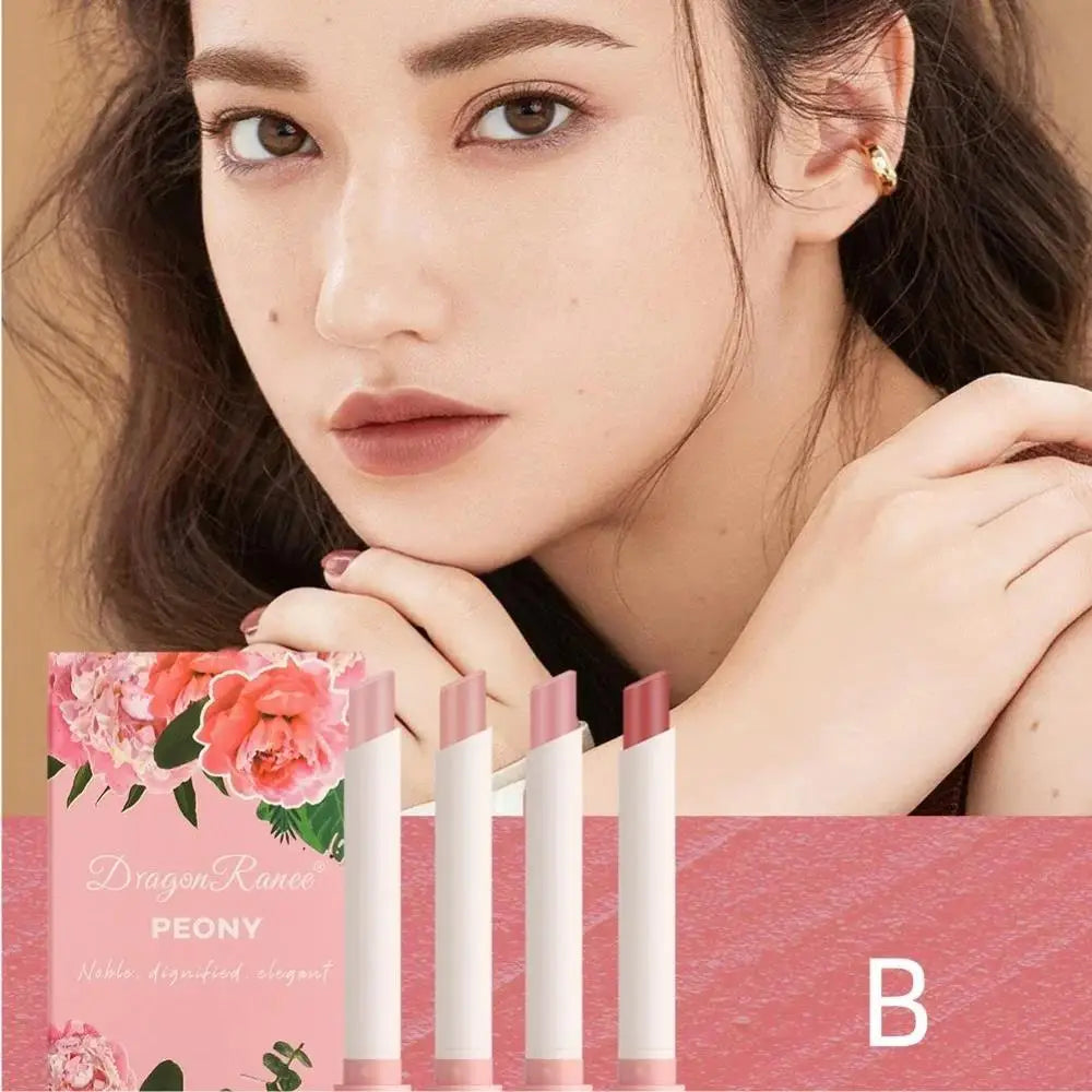 Dragon Ranee 4-Pc Velvet Matte Lipstick Set – Long-Lasting Matte Lipstick Set HIP